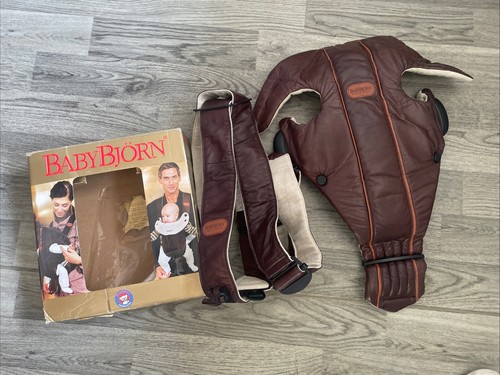 Leather baby bjorn carrier - leather,